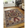 Micasa 6 ft. 4 in. x 9 ft. 7 in. Hand Knotted Isfahan Wool Oriental Area Rug Blue MI2100143